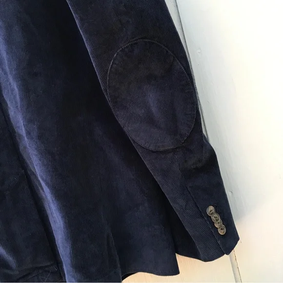 Jachs New York Navy Stretch Corduroy Blazer